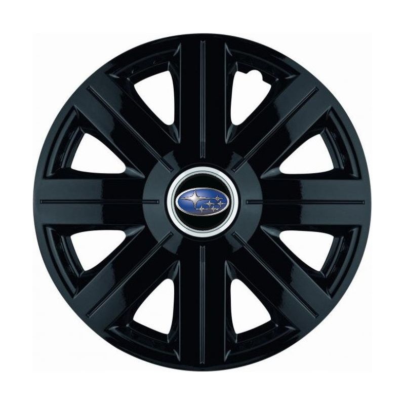 Set 4 Capace Roti, potrivite jantelor de R14, pentru Subaru, model Cosmos Negru