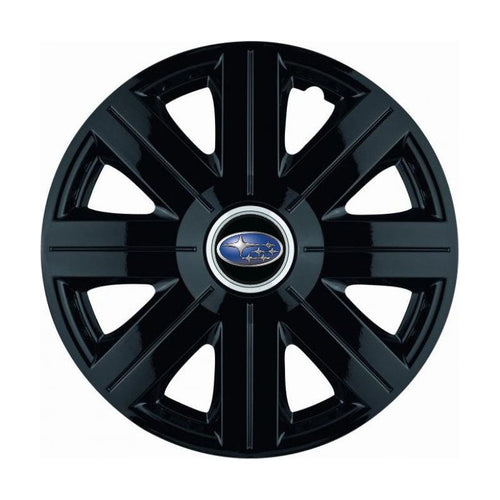 Set 4 Capace Roti, potrivite jantelor de R14, pentru Subaru, model Cosmos Negru