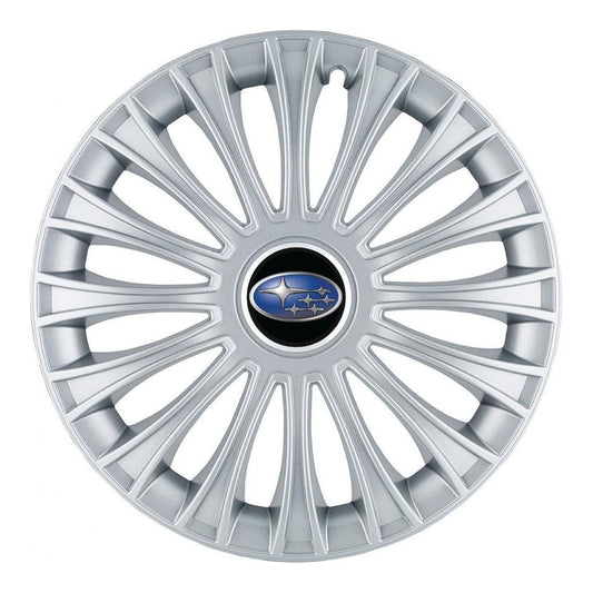 Set 4 Capace Roti, potrivite jantelor de R14, pentru Subaru, model dino cromat