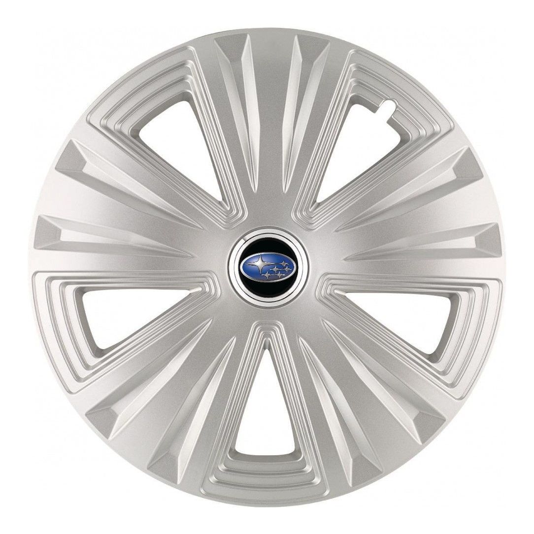 Set 4 Capace Roti, potrivite jantelor de R14, pentru Subaru, model glory Gri