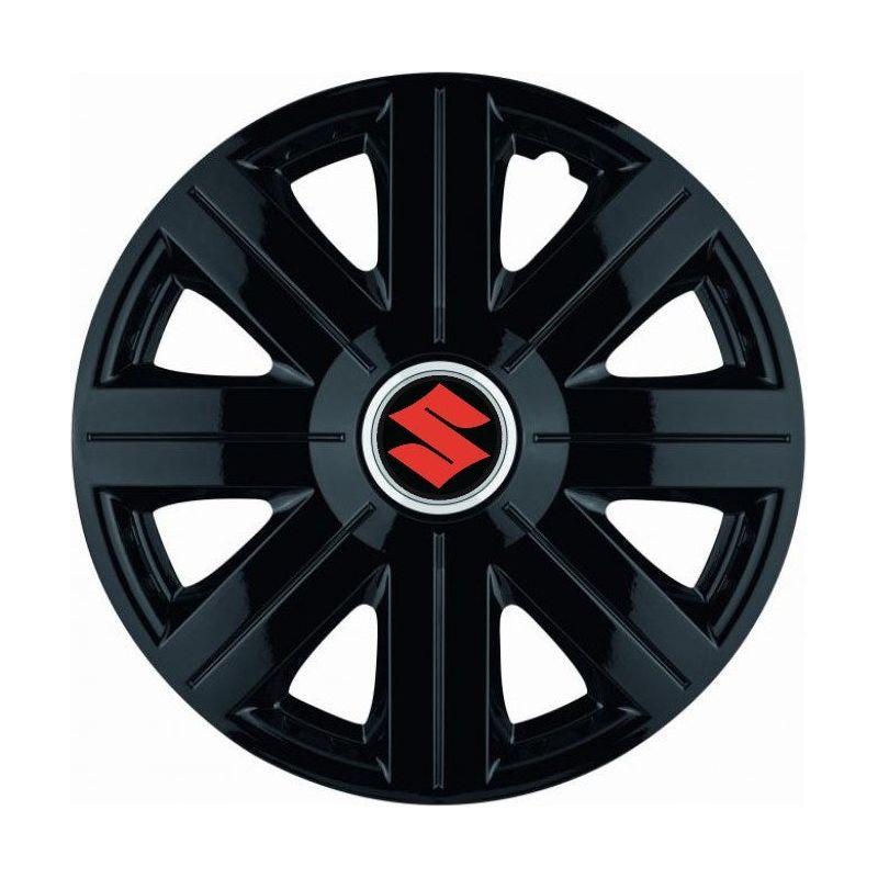 Set 4 Capace Roti, potrivite jantelor de R14, pentru Suzuki, model Cosmos Negru