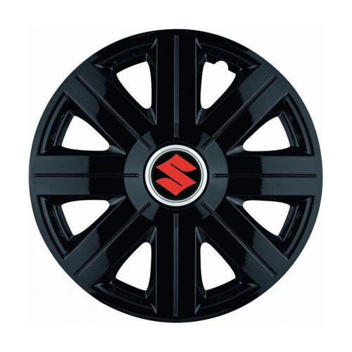 Set 4 Capace Roti, potrivite jantelor de R14, pentru Suzuki, model Cosmos Negru