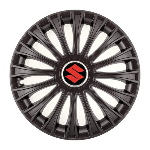 Set 4 Capace Roti, potrivite jantelor de R14, pentru Suzuki, model dino Negru