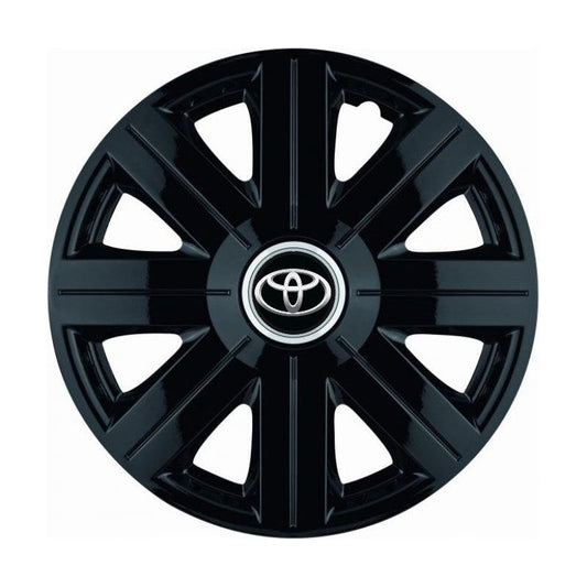 Set 4 Capace Roti, potrivite jantelor de R14, pentru Toyota, model Cosmos Negru