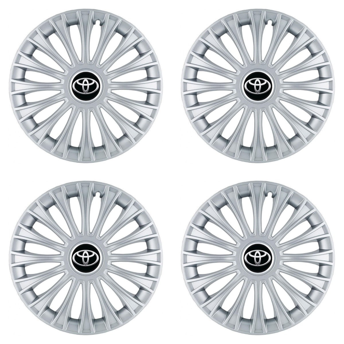 Set 4 Capace Roti, potrivite jantelor de R14, pentru Toyota, model dino cromat
