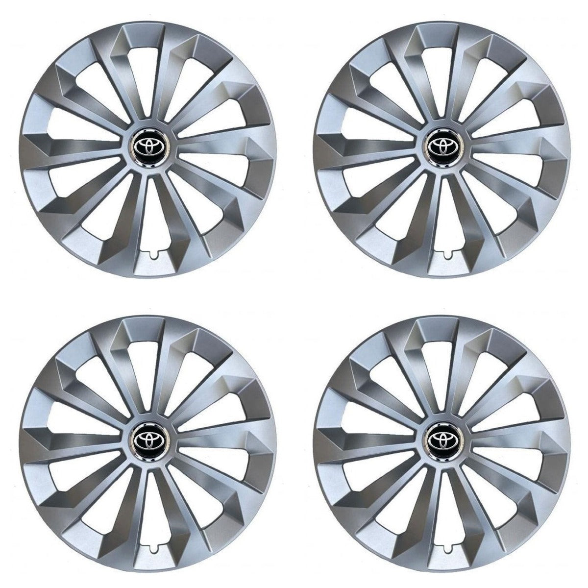 Set 4 Capace Roti 14 inchi (R14) Fame Gri, Compatibile Cu Toyota