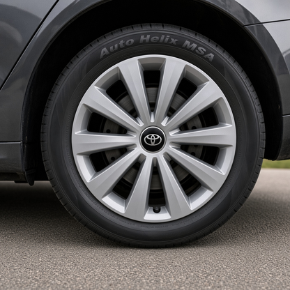 Set 4 Capace Roti 14 inchi (R14) Fame Gri, Compatibile Cu Toyota