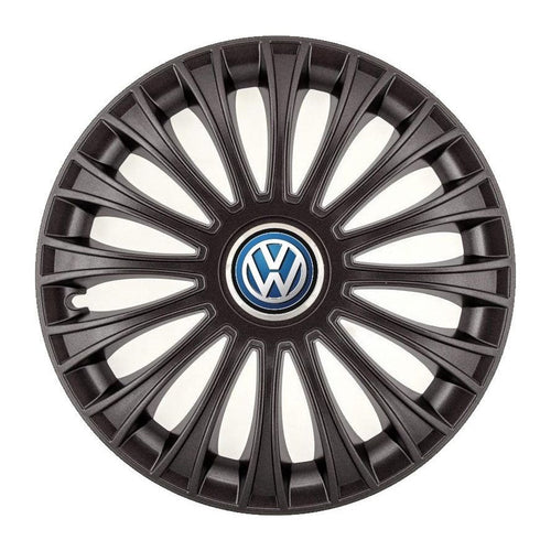 Set 4 Capace Roti, potrivite jantelor de R14, pentru Volkswagen, model dino Negru