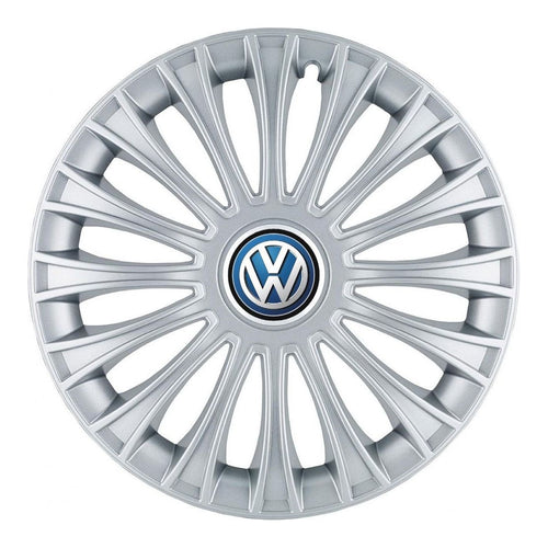 Set 4 Capace Roti, potrivite jantelor de R14, pentru Volkswagen, model dino cromat