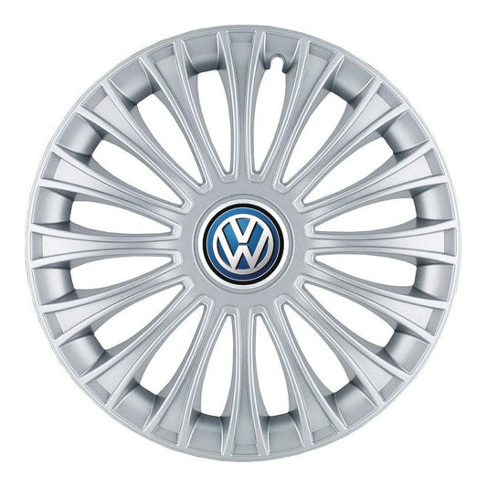 Set 4 Capace Roti, potrivite jantelor de R14, pentru Volkswagen, model dino cromat