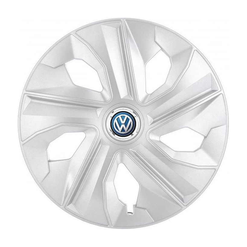 Set 4 Capace Roti, potrivite jantelor de R14, pentru Volkswagen, model luna cromat