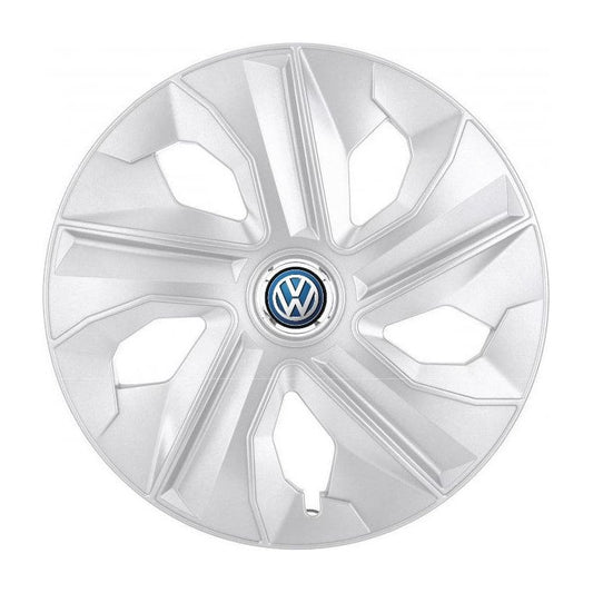Set 4 Capace Roti, potrivite jantelor de R14, pentru Volkswagen, model luna cromat