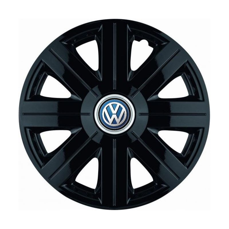 Комплект 4 таса, подходящи за джанти R14, за Volkswagen, модел Cosmos Black