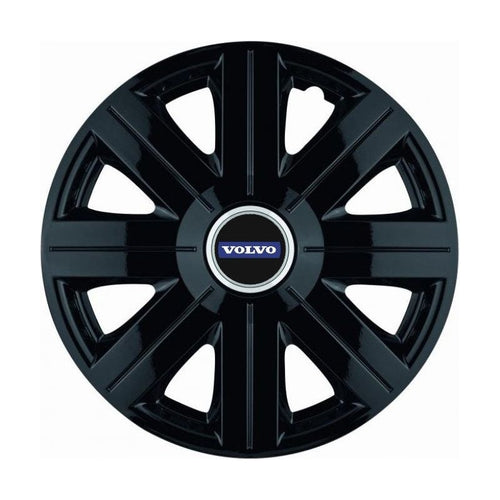 Set 4 Capace Roti, potrivite jantelor de R14, pentru Volvo, model Cosmos Negru