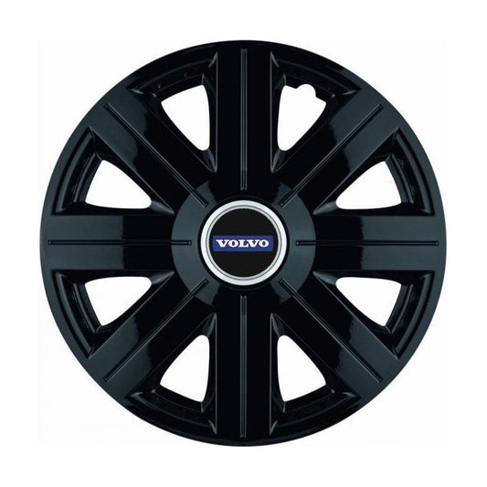 Комплект 4 таса, подходящи за джанти R14, за Volvo, модел Cosmos Black
