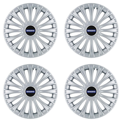 Set 4 Capace Roti, potrivite jantelor de R14, pentru Volvo, model dino cromat
