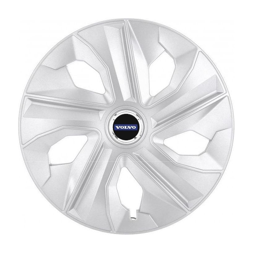Set 4 Capace Roti, potrivite jantelor de R14, pentru Volvo, model luna cromat