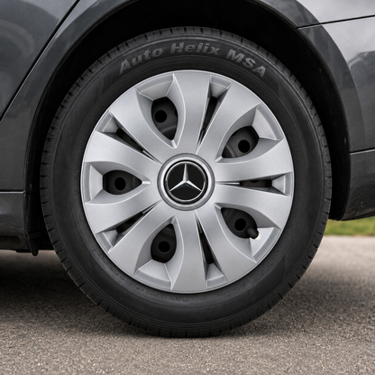 Set 4 Capace Roti, potrivite jantelor de R15, Compatibil Cu Mercedes-Benz, model top crom
