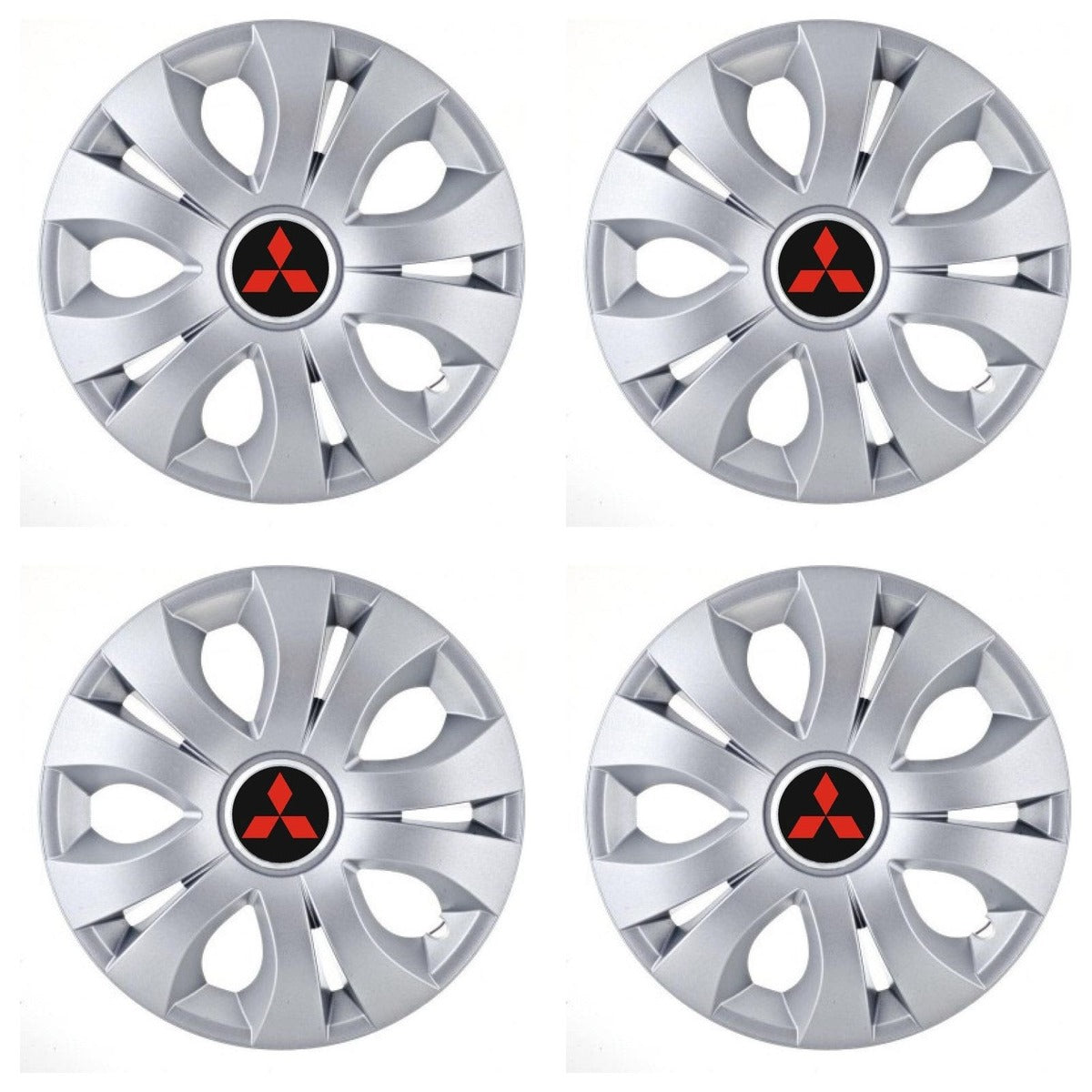 Set 4 Capace Roti, potrivite jantelor de R15, Compatibil Cu Mitsubishi, model top crom
