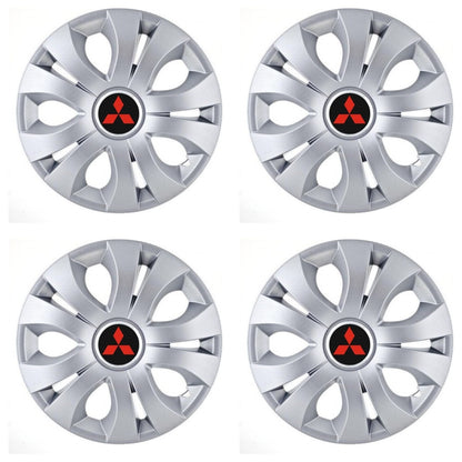 Set 4 Capace Roti, potrivite jantelor de R15, Compatibil Cu Mitsubishi, model top crom
