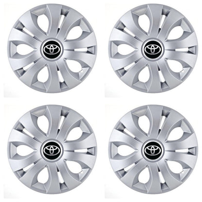Set 4 Capace Roti, potrivite jantelor de R15, Compatibil Cu Toyota, model top crom