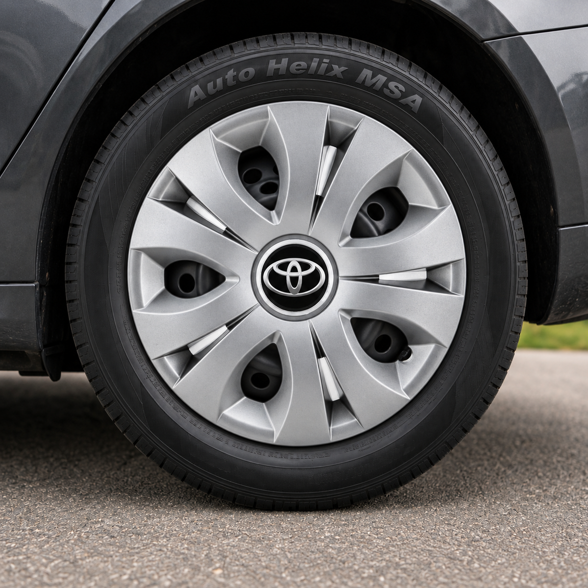 Set 4 Capace Roti, potrivite jantelor de R15, Compatibil Cu Toyota, model top crom