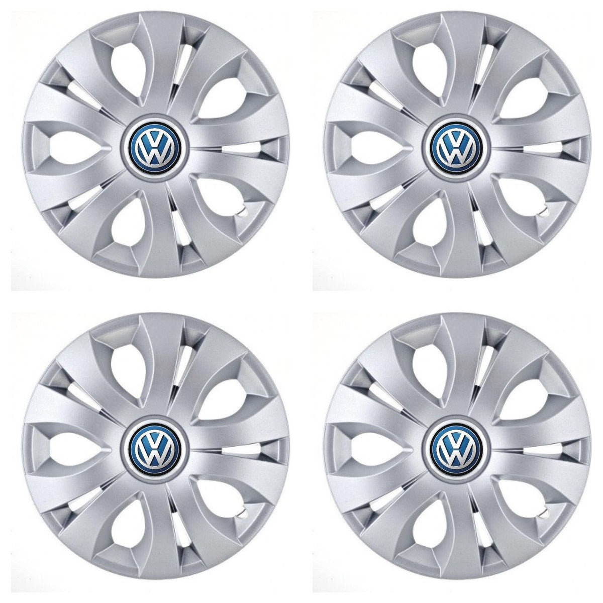 Set 4 Capace Roti, potrivite jantelor de R15, Compatibil Cu Volkswagen, model top crom