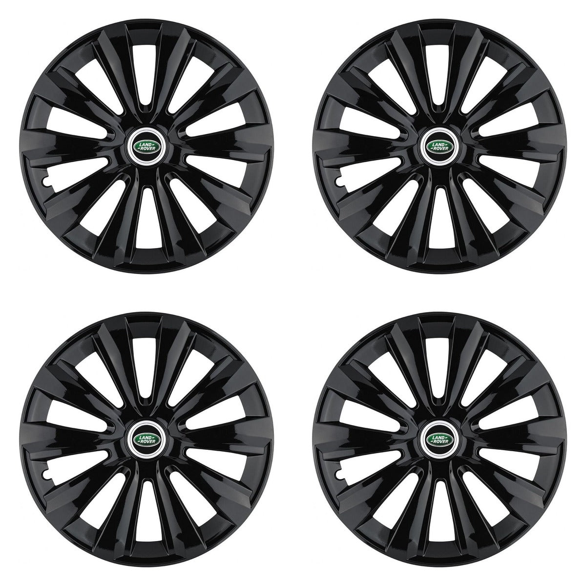 Set 4 Capace Roti, potrivite jantelor de R15, pentru Land Rover, model delta negru