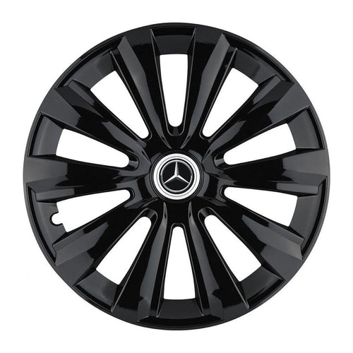 Set 4 Capace Roti, potrivite jantelor de R15, pentru Mercedes-Benz, model delta negru