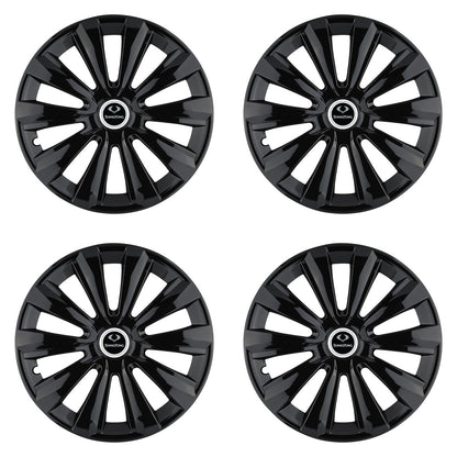 Set 4 Capace Roti, potrivite jantelor de R15, pentru SsangYoung, model delta negru
