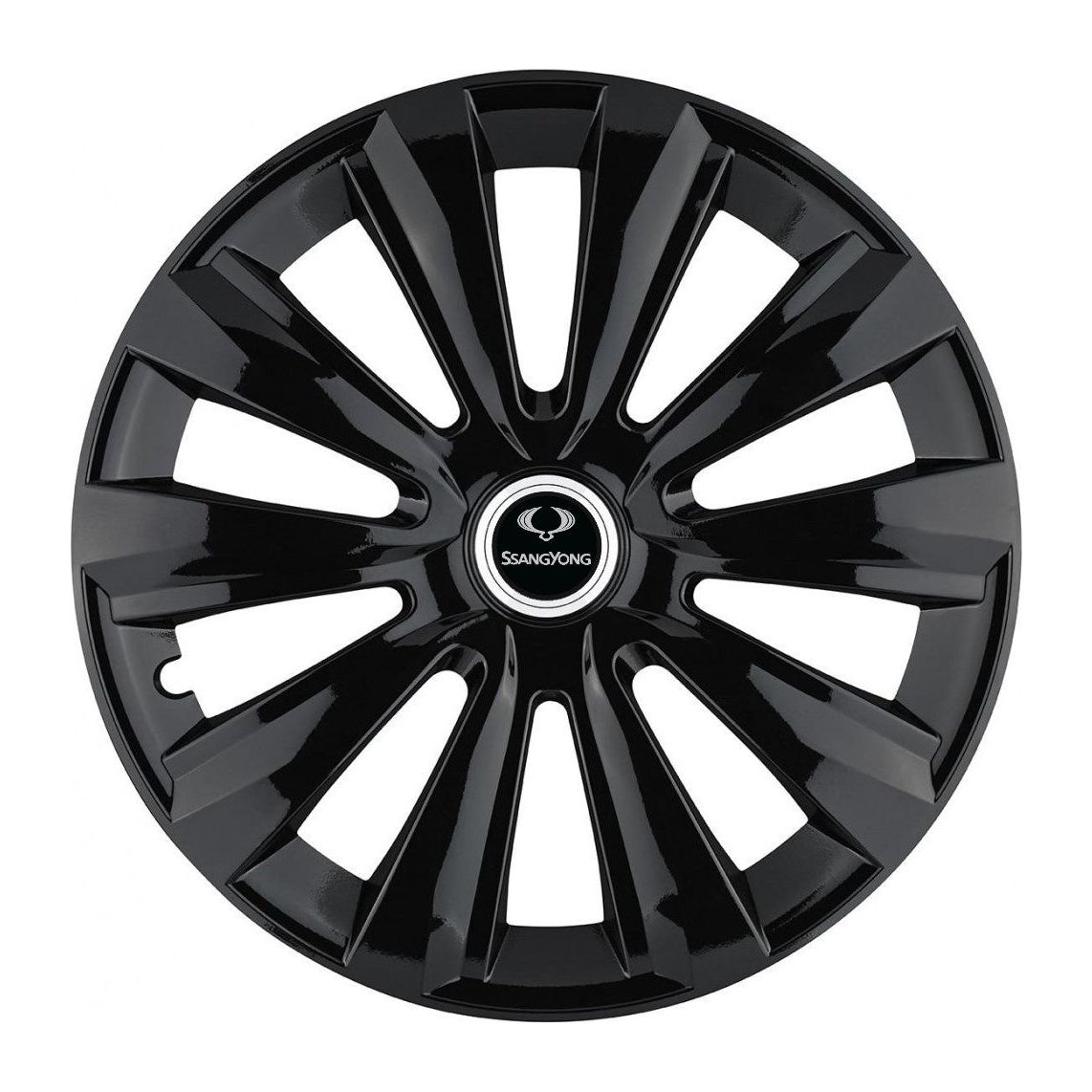 Set 4 Capace Roti, potrivite jantelor de R15, pentru SsangYoung, model delta negru