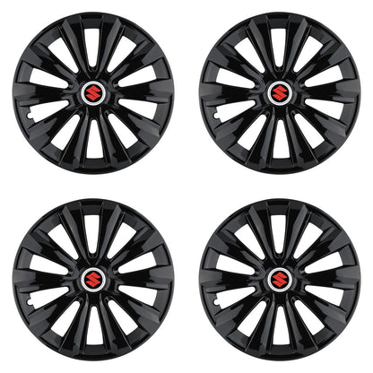 Set 4 Capace Roti, potrivite jantelor de R15, pentru Suzuki, model delta negru