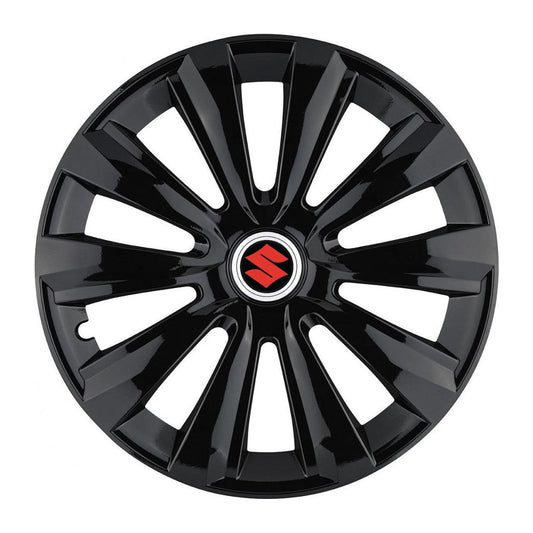 Set 4 Capace Roti, potrivite jantelor de R15, pentru Suzuki, model delta negru