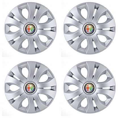 Set 4 Capace Roti, potrivite jantelor de R16, Compatibil Cu Alfa Romeo, model top crom