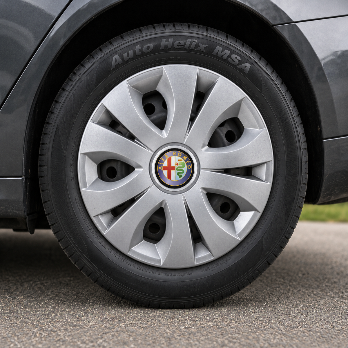 Set 4 Capace Roti, potrivite jantelor de R16, Compatibil Cu Alfa Romeo, model top crom