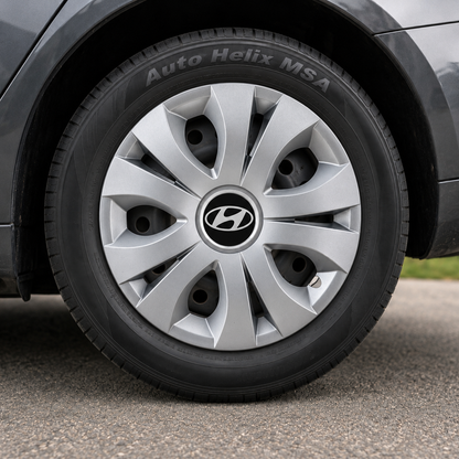 Set 4 Capace Roti, potrivite jantelor de R16, Compatibil Cu Hyundai, model top crom