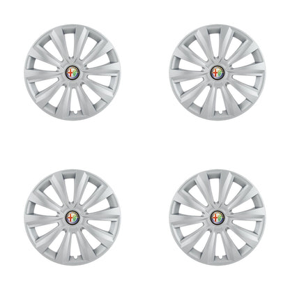 Set 4 Capace Roti, potrivite jantelor de R16, pentru Alfa Romeo, model delta cromat