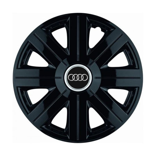 Set 4 Capace Roti, potrivite jantelor de R16, pentru Audi, model Cosmos Negru