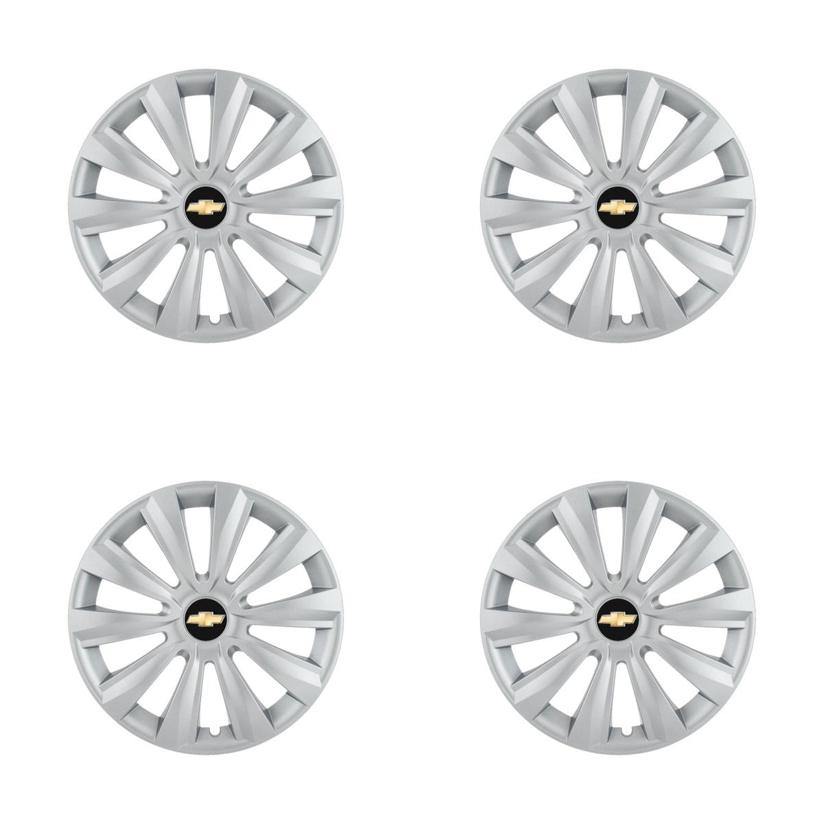 Set 4 Capace Roti, potrivite jantelor de R16, pentru Chevrolet, model delta cromat