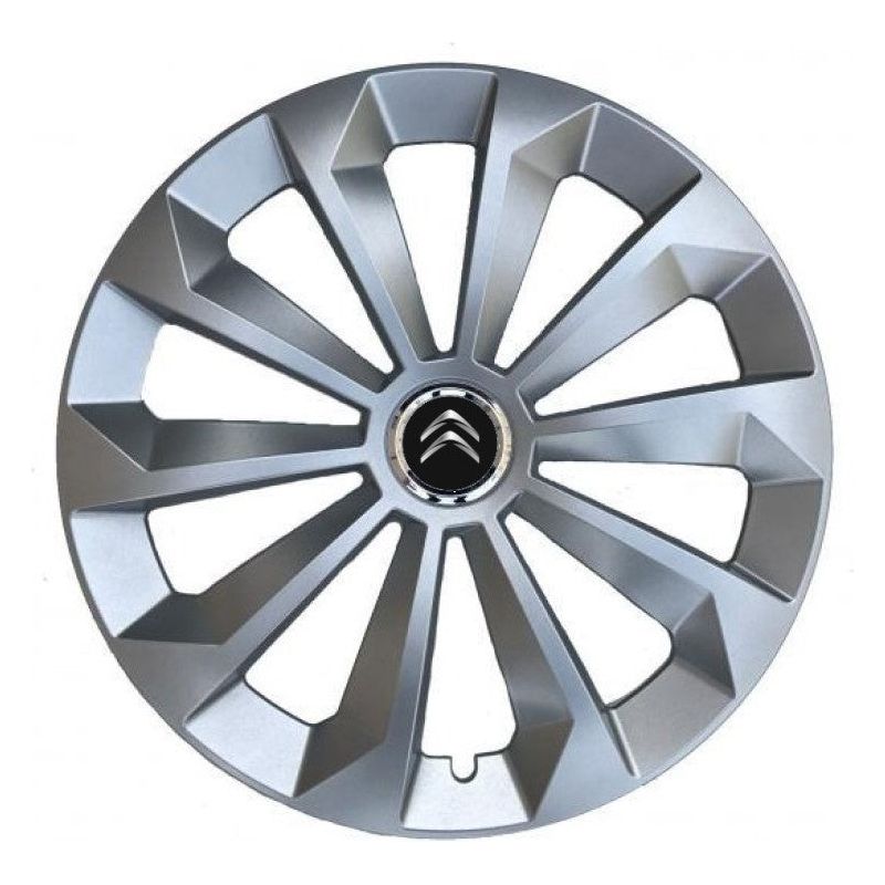 Set 4 Capace Roti, potrivite jantelor de R16, pentru Citroen, model fame cromat