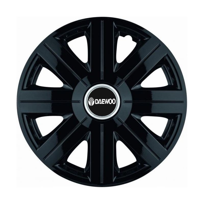 Set 4 Capace Roti, potrivite jantelor de R16, pentru Daewoo, model Cosmos Negru