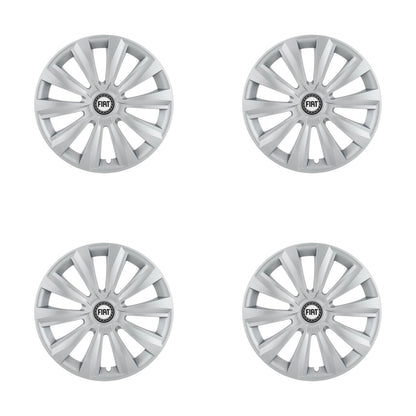 Set 4 Capace Roti, potrivite jantelor de R16, pentru Fiat, model delta cromat