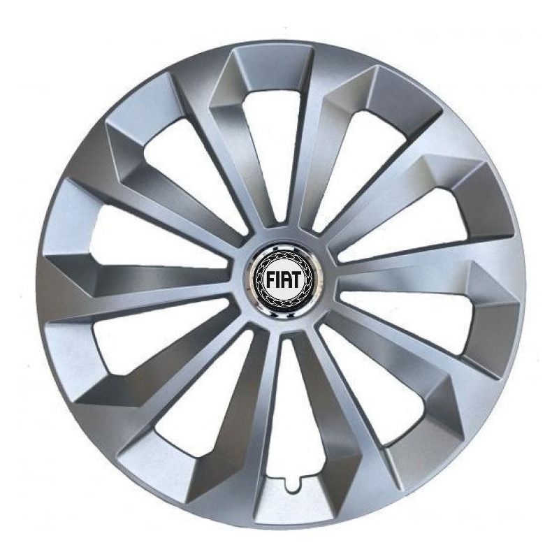 Set 4 Capace Roti, potrivite jantelor de R16, pentru Fiat, model fame cromat