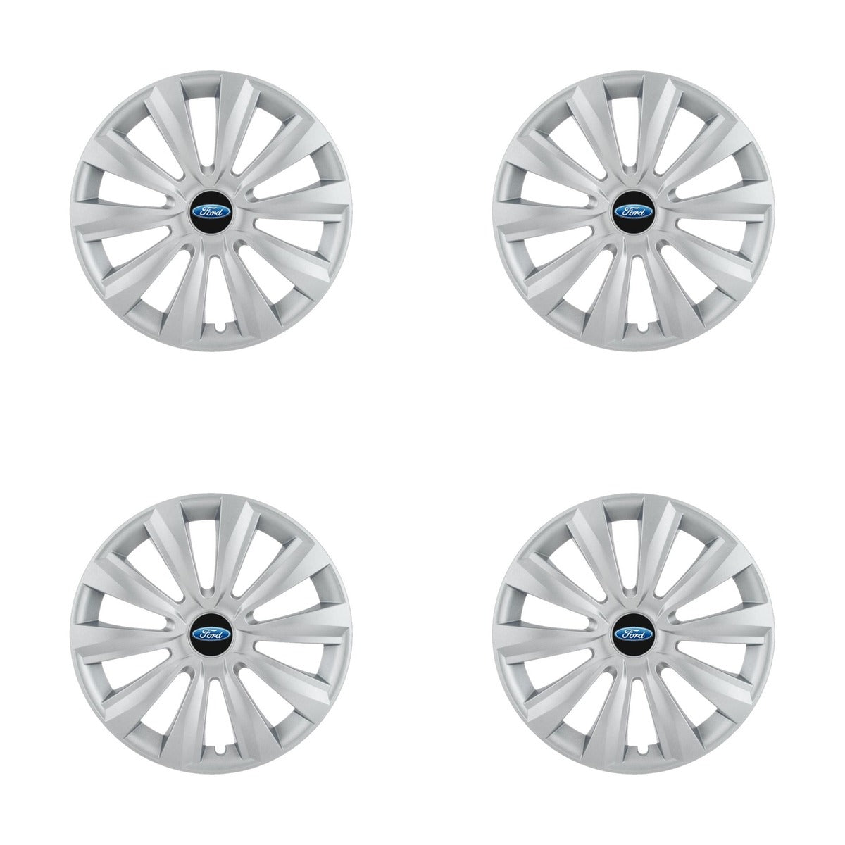 Set 4 Capace Roti, potrivite jantelor de R16, pentru Ford, model delta cromat