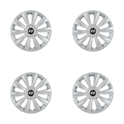 Set 4 Capace Roti, potrivite jantelor de R16, pentru Hyundai, model delta cromat