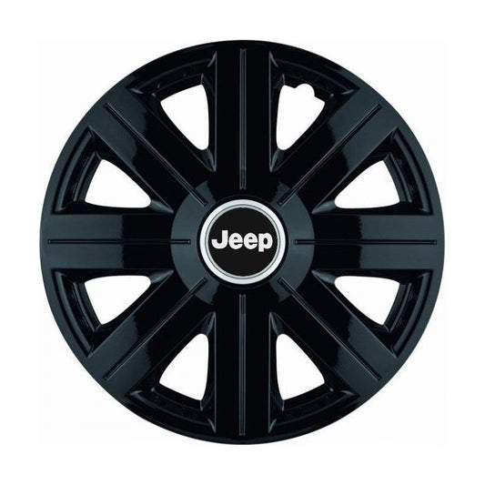 Комплект 4 таса, подходящи за джанти R16, за Jeep, модел Cosmos Black