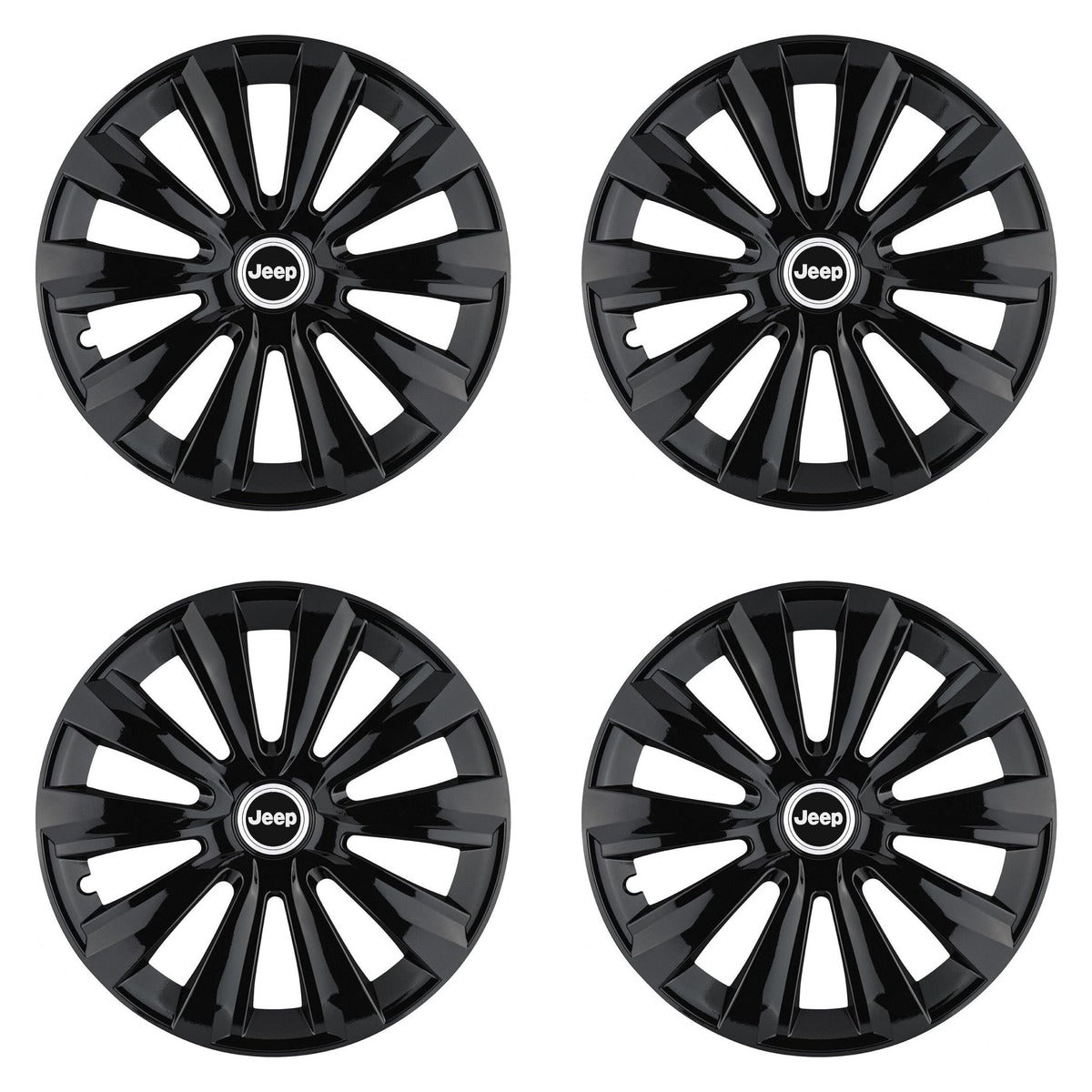 Set 4 Capace Roti, potrivite jantelor de R16, pentru Jeep, model delta negru
