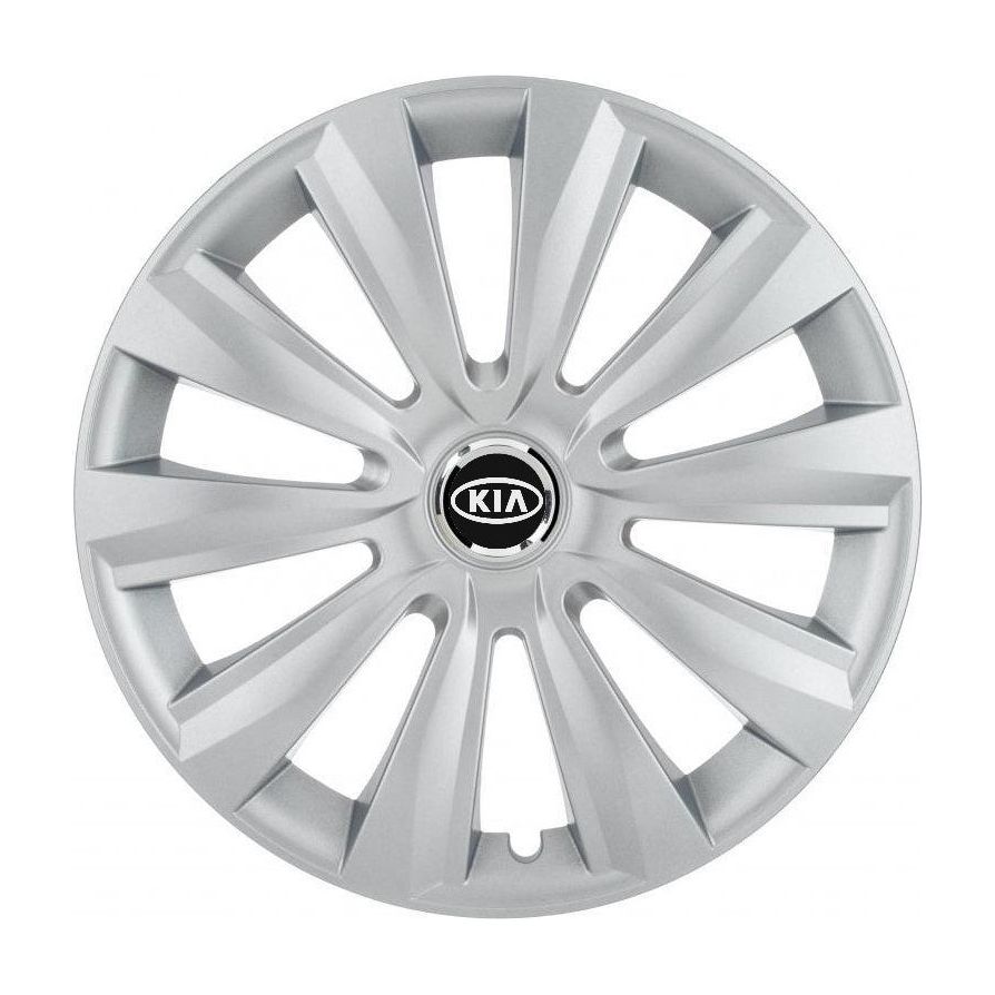 Set 4 Capace Roti, potrivite jantelor de R16, pentru Kia, model delta cromat