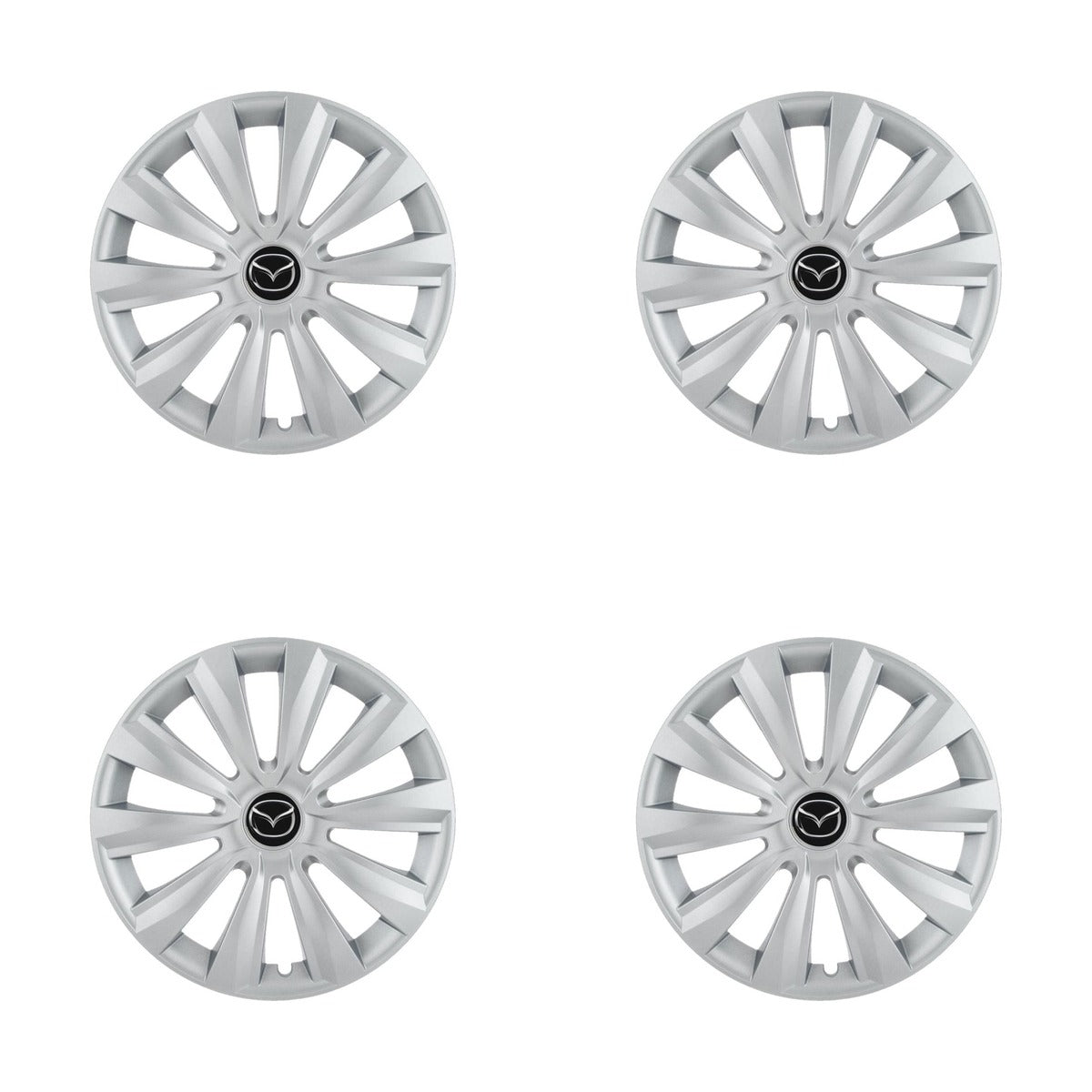 Set 4 Capace Roti, potrivite jantelor de R16, pentru Mazda, model delta cromat