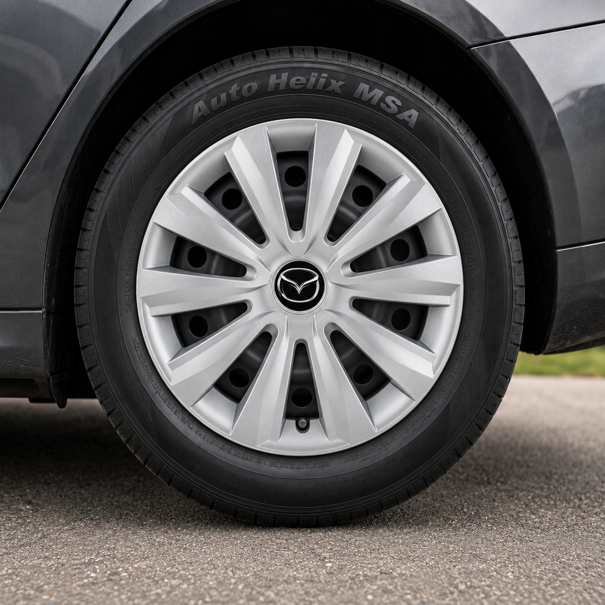 Set 4 Capace Roti, potrivite jantelor de R16, pentru Mazda, model delta cromat
